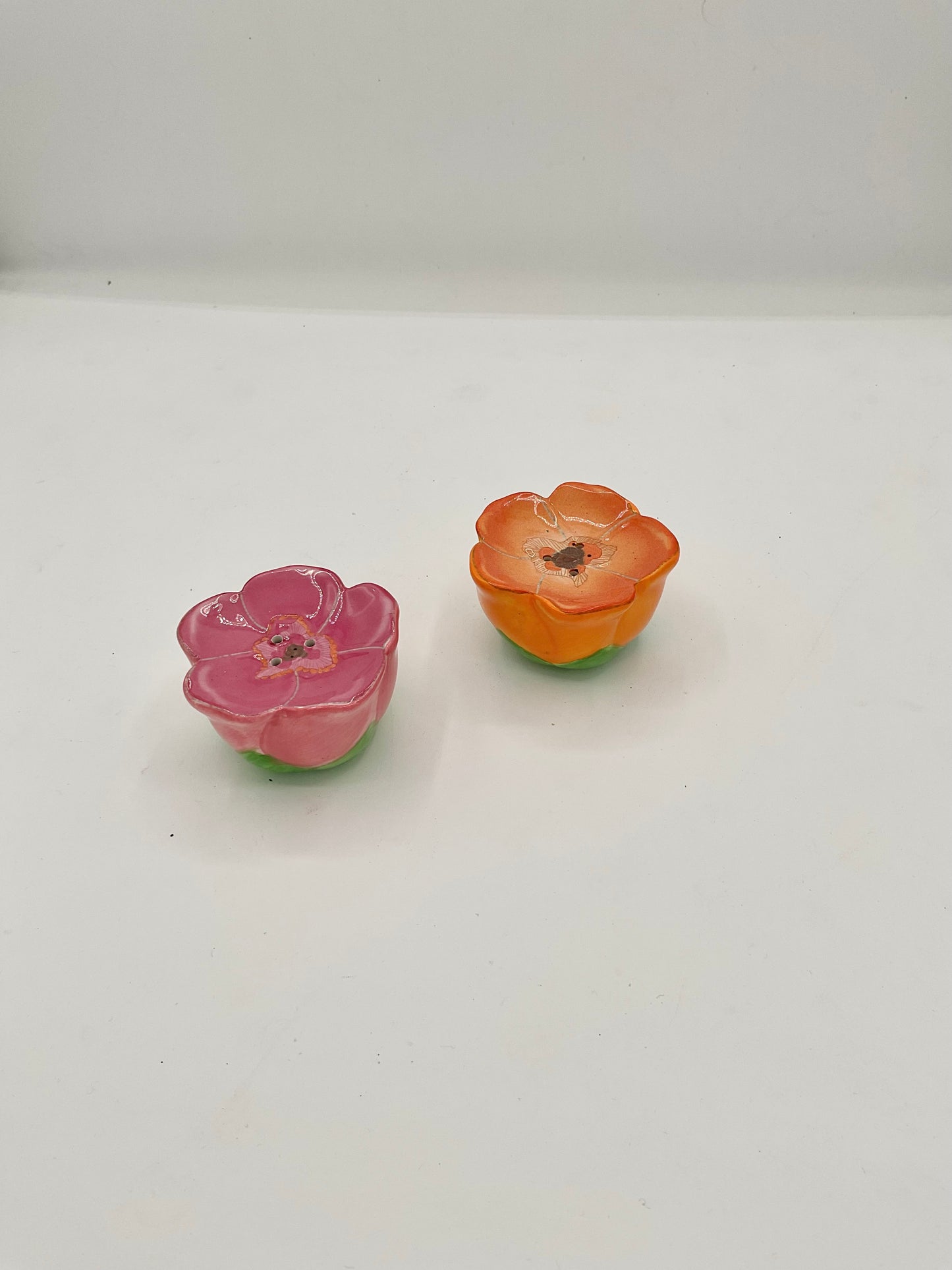 Vintage Flower Salt and Pepper Shakers