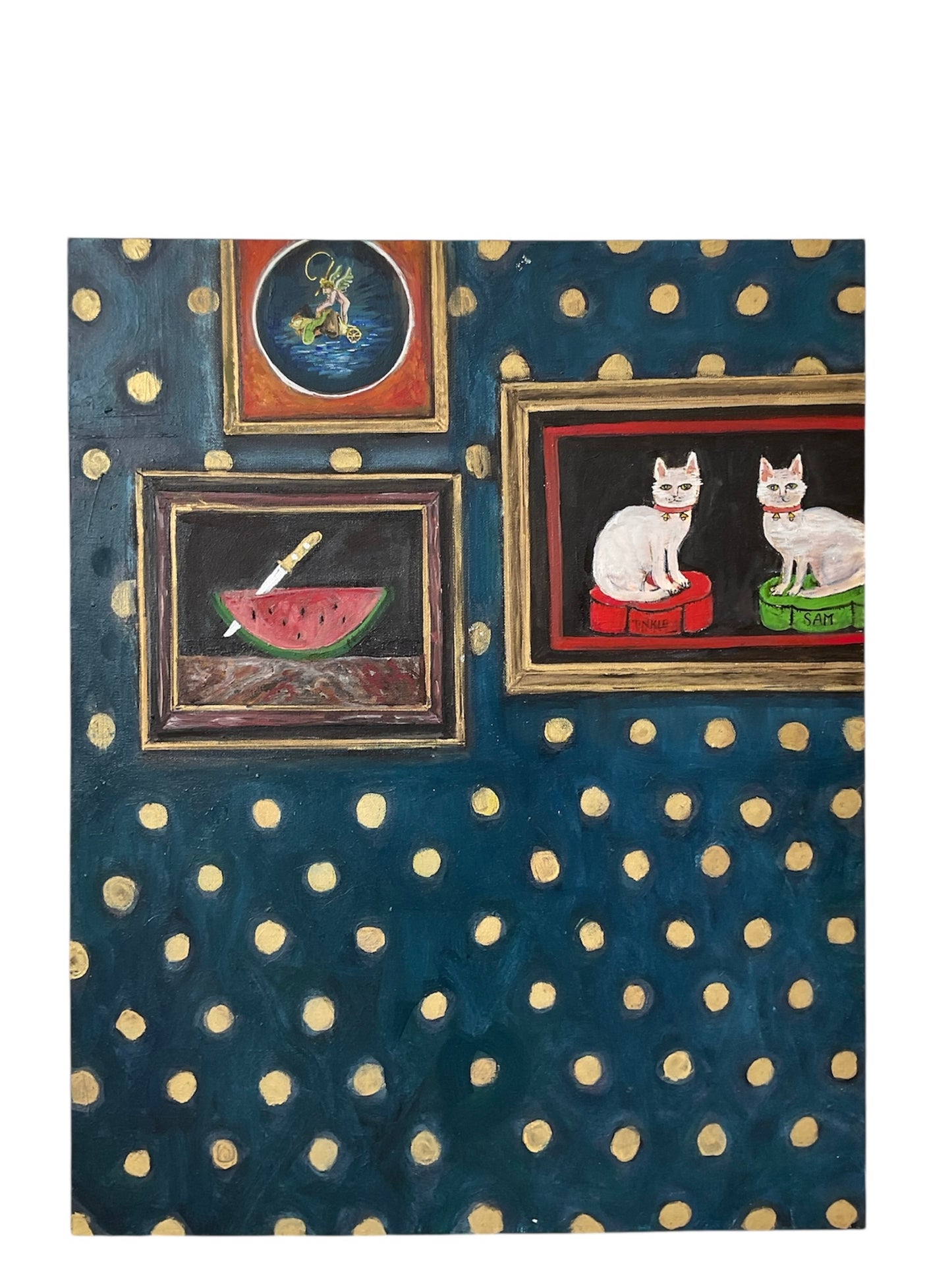 Tinkle and Sam Cat portrait