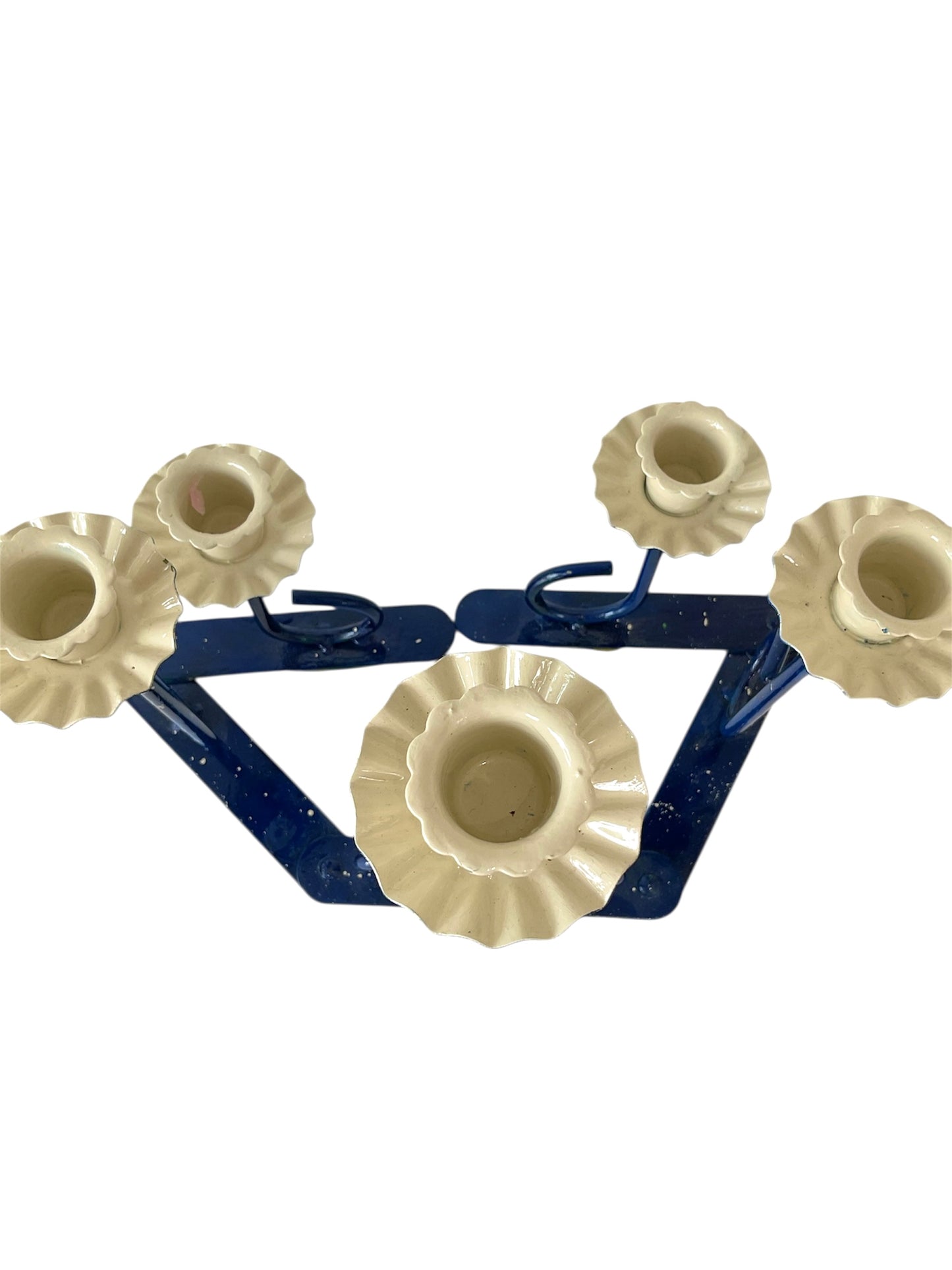 Articulating metal accordion Candelabra