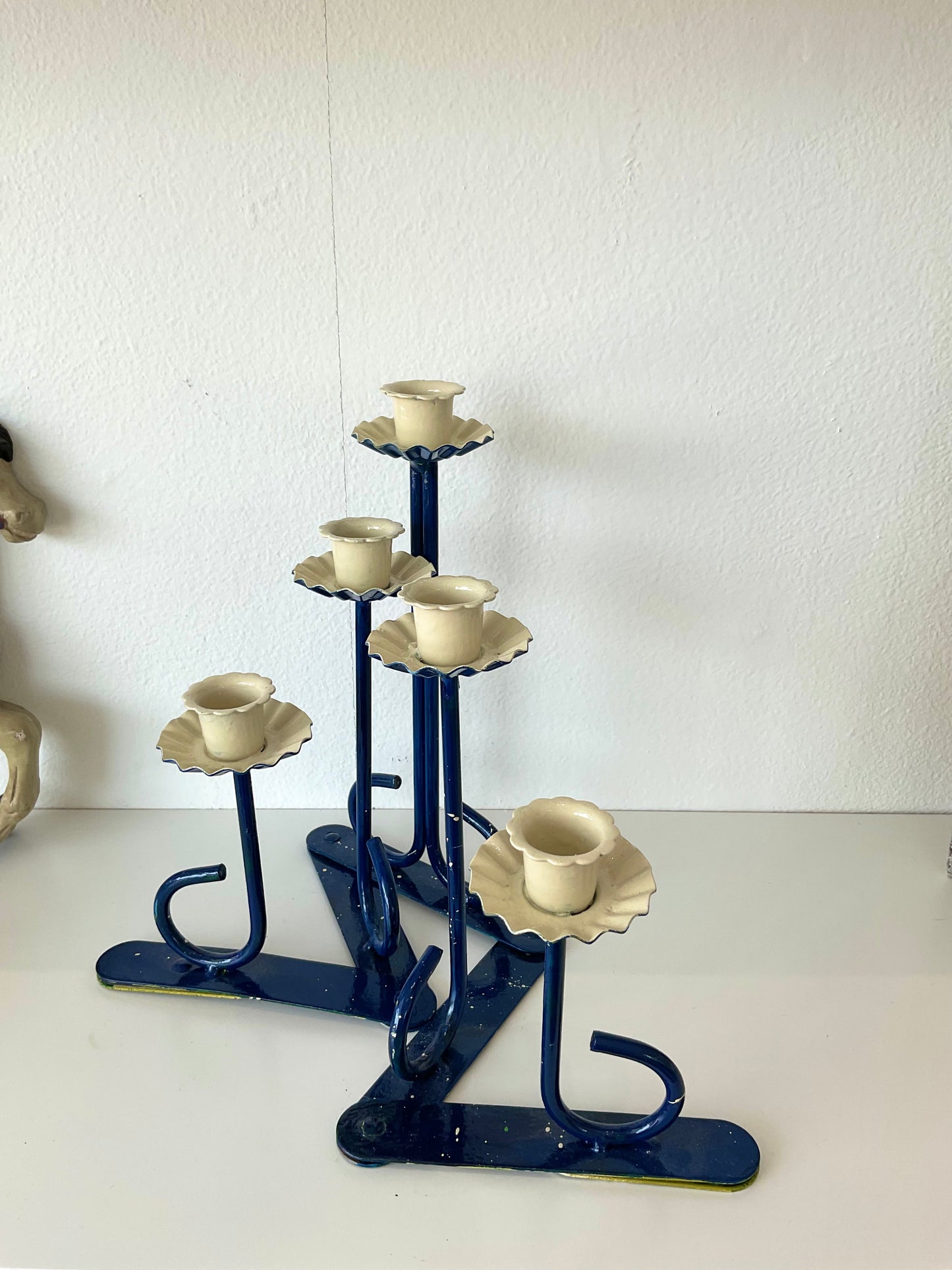 Articulating metal accordion Candelabra
