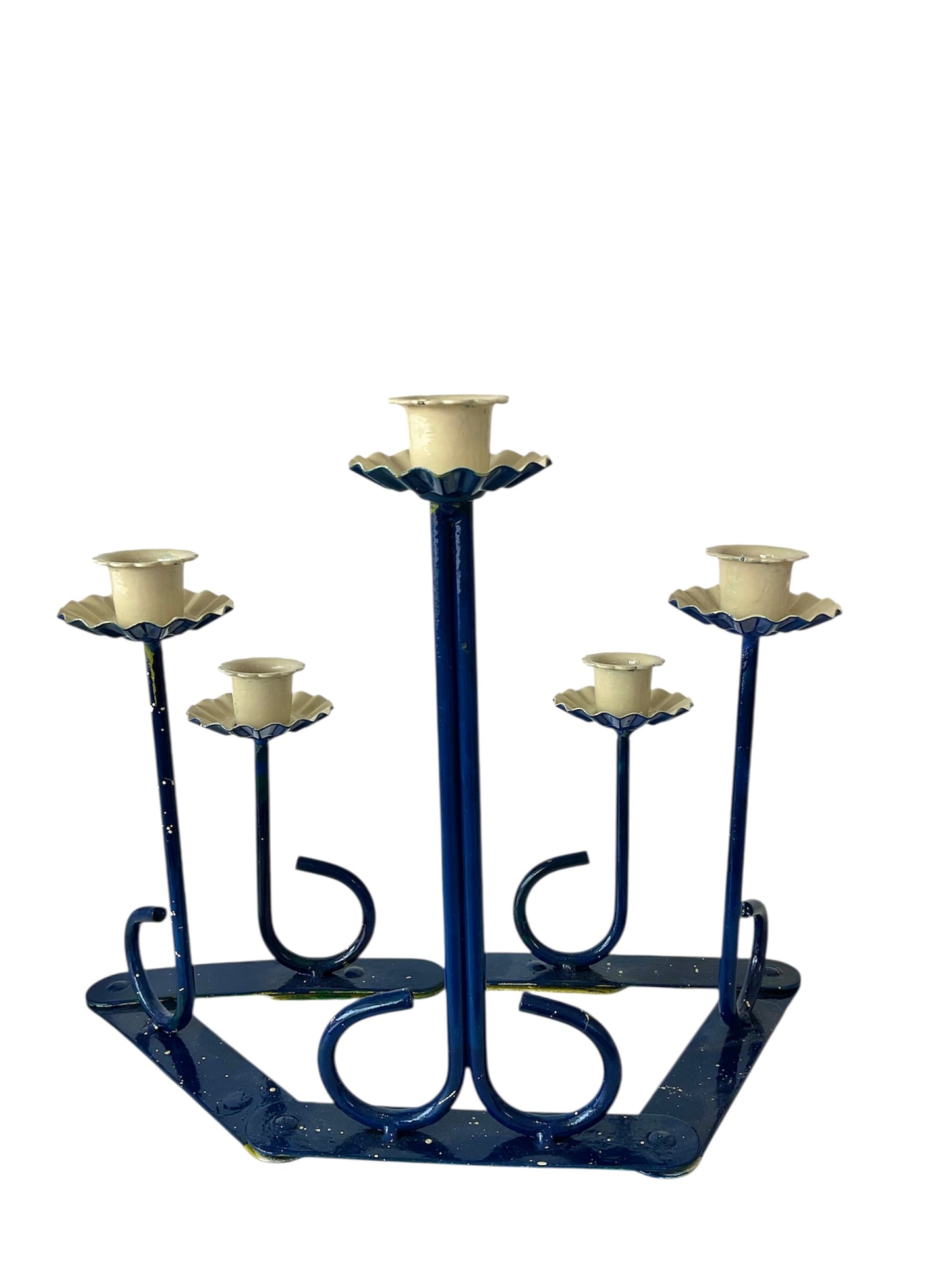 Articulating metal accordion Candelabra