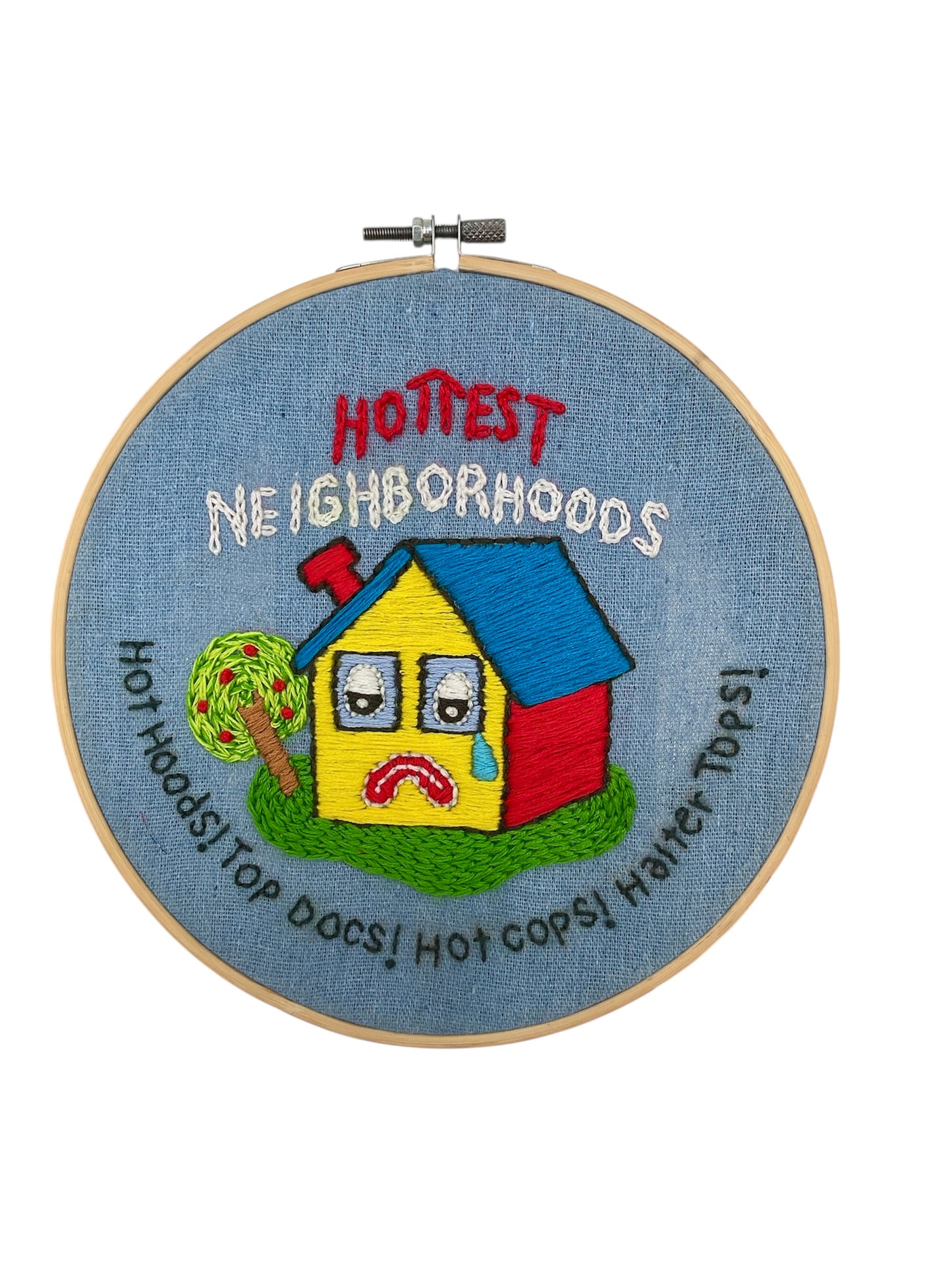 Hottest Neighborhoods needlepoint