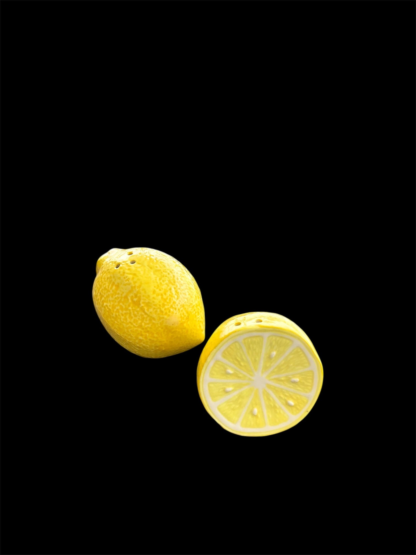 Lemon ceramic Salt & Pepper shakers