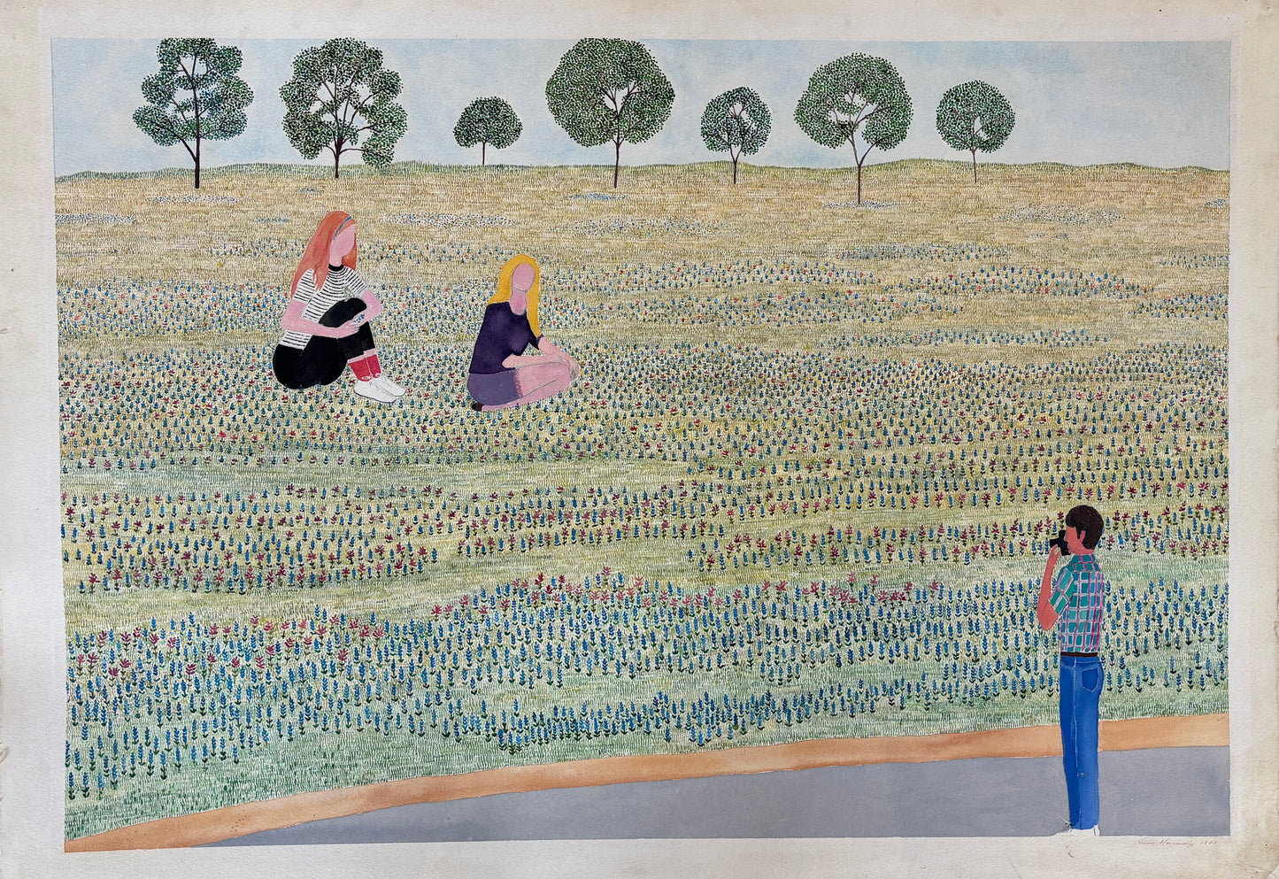 Picture in Bluebonnets
