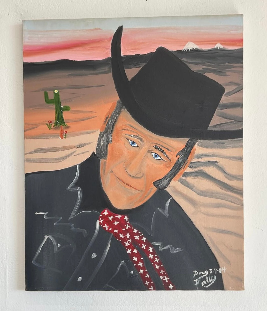Oil Portrait of John Wayne