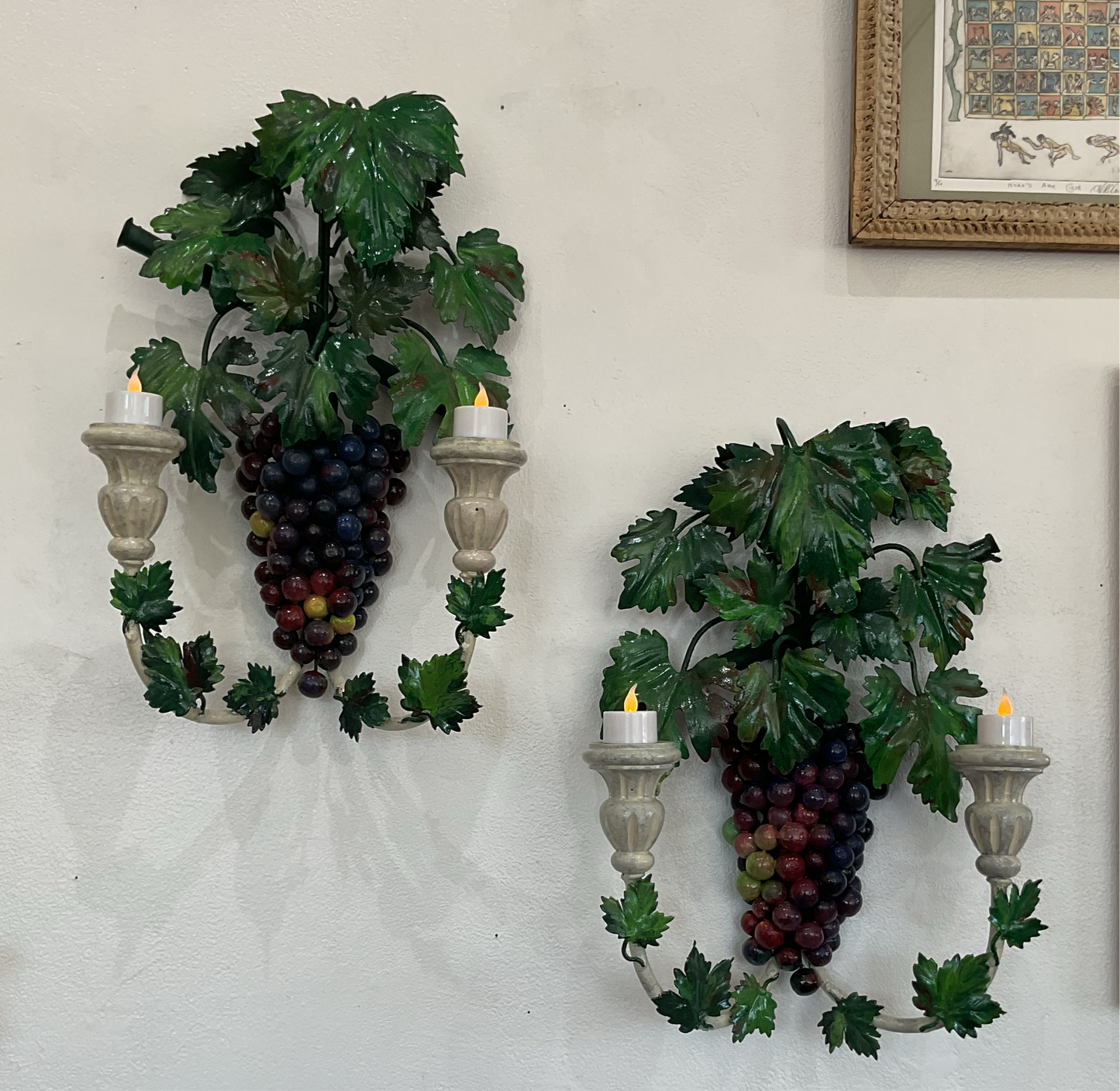 Grapevine Wall Sconces/Candle Holders