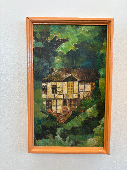 Vintage Expressionist Oil Painting