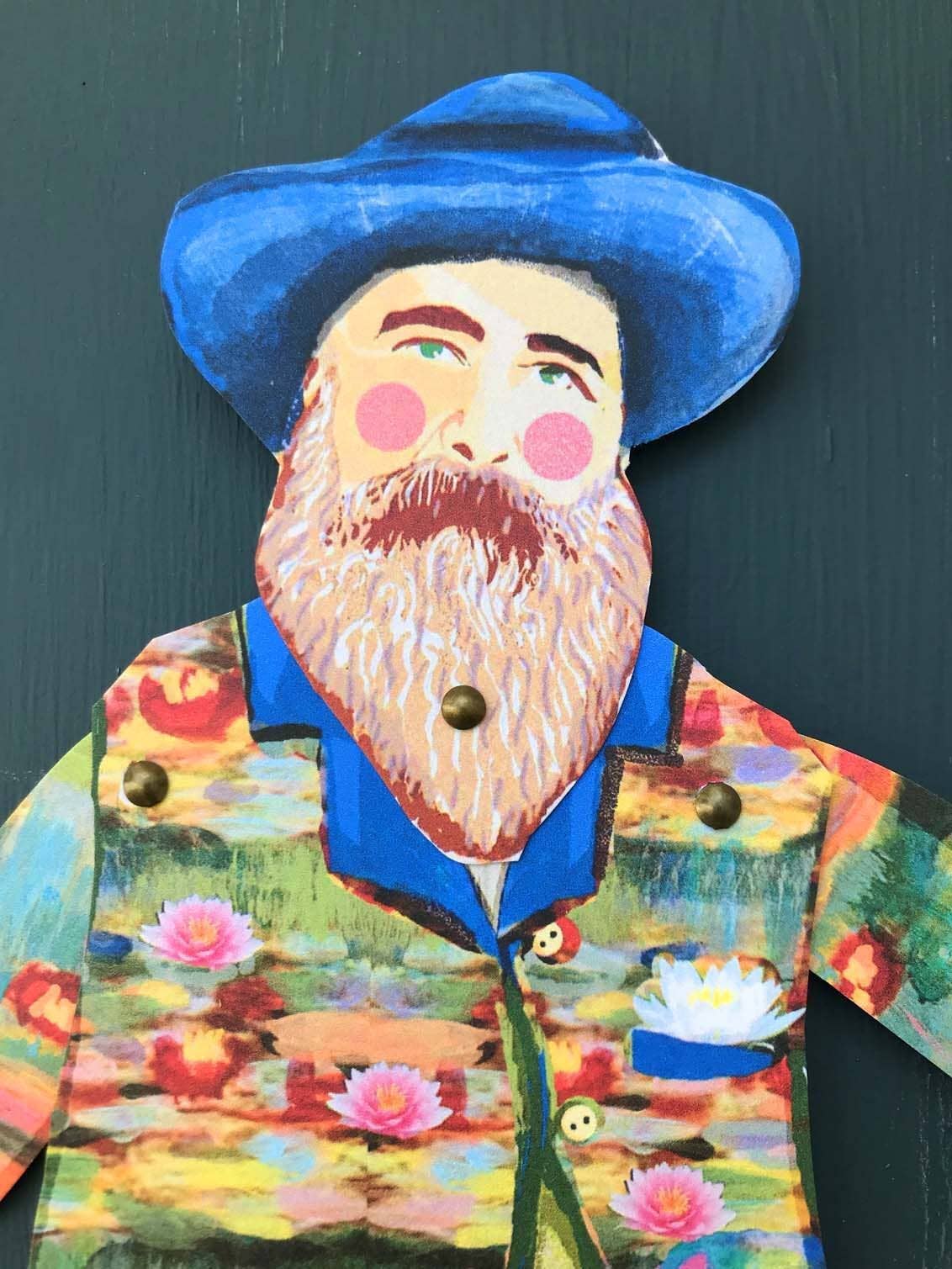 Claude Monet Cut out Make Puppet