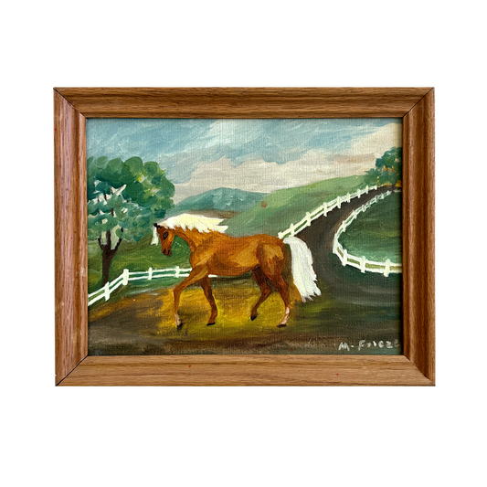 Ranch Horse with White Mane