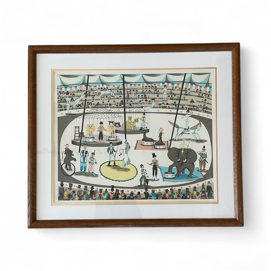 Framed Limited Edition Circus Screen Print