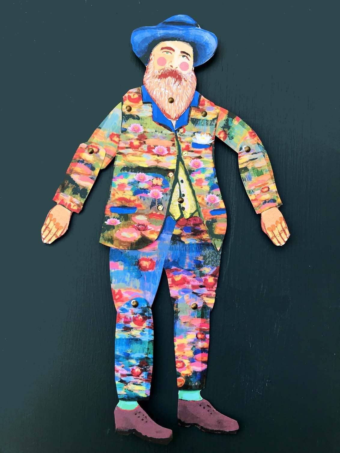 Claude Monet Cut out Make Puppet