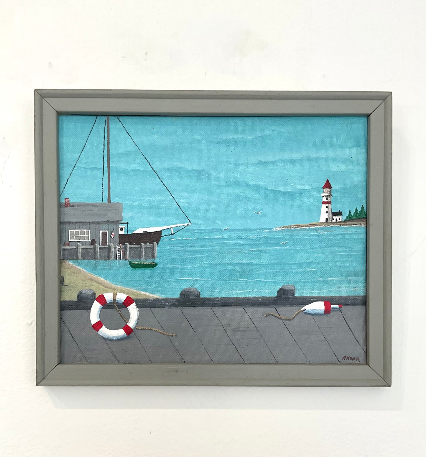 Vintage Nautical paintings set