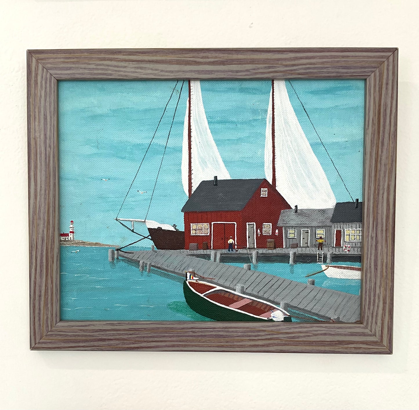 Vintage Nautical paintings set