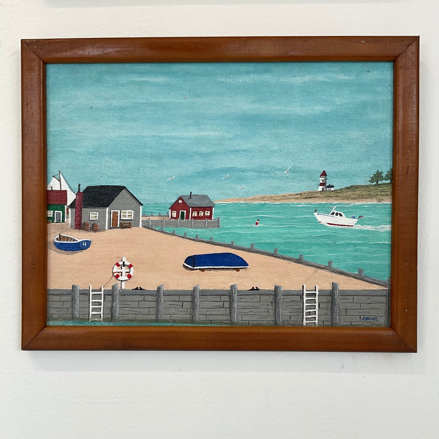 Vintage Nautical paintings set