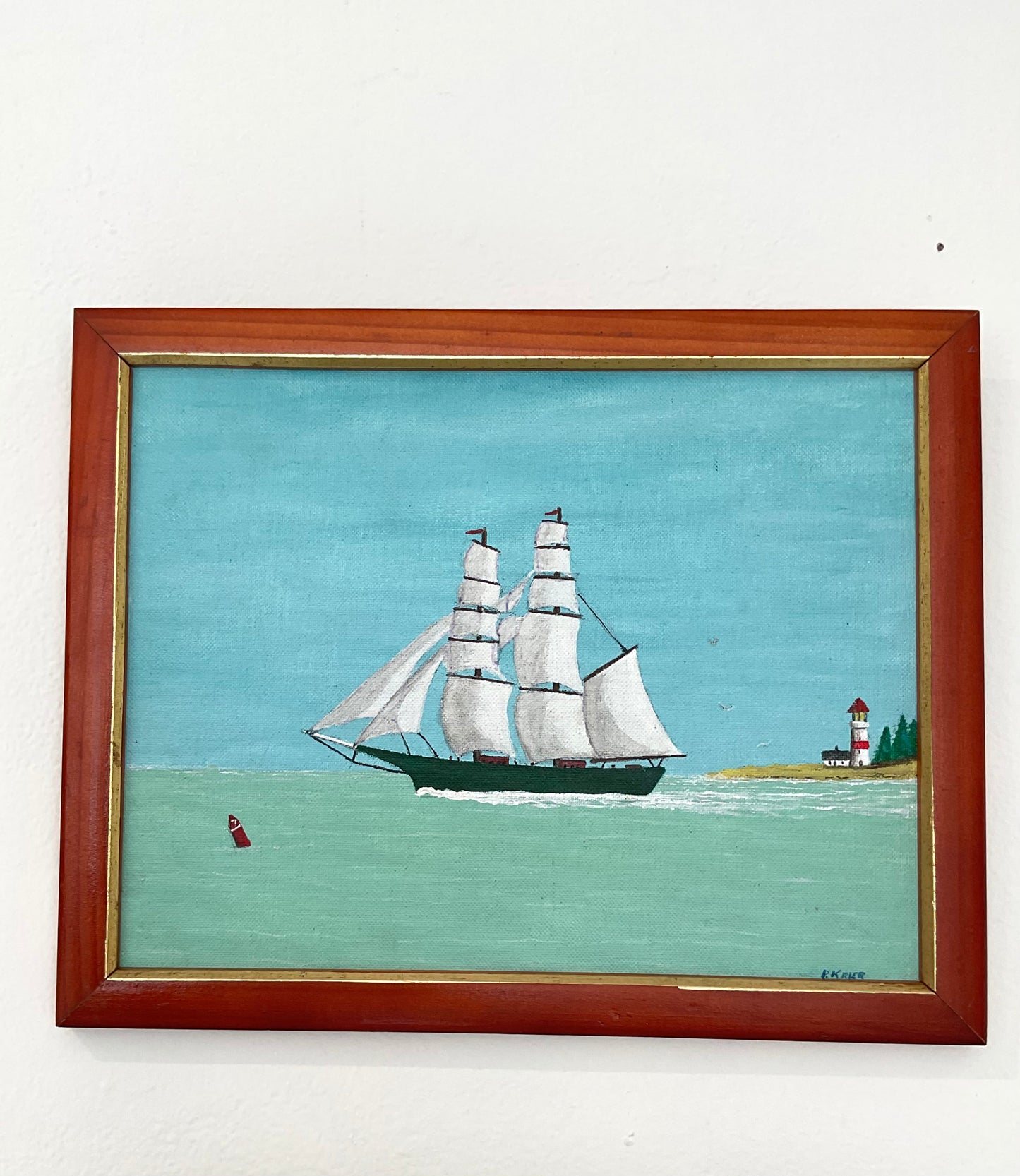 Vintage Nautical paintings set