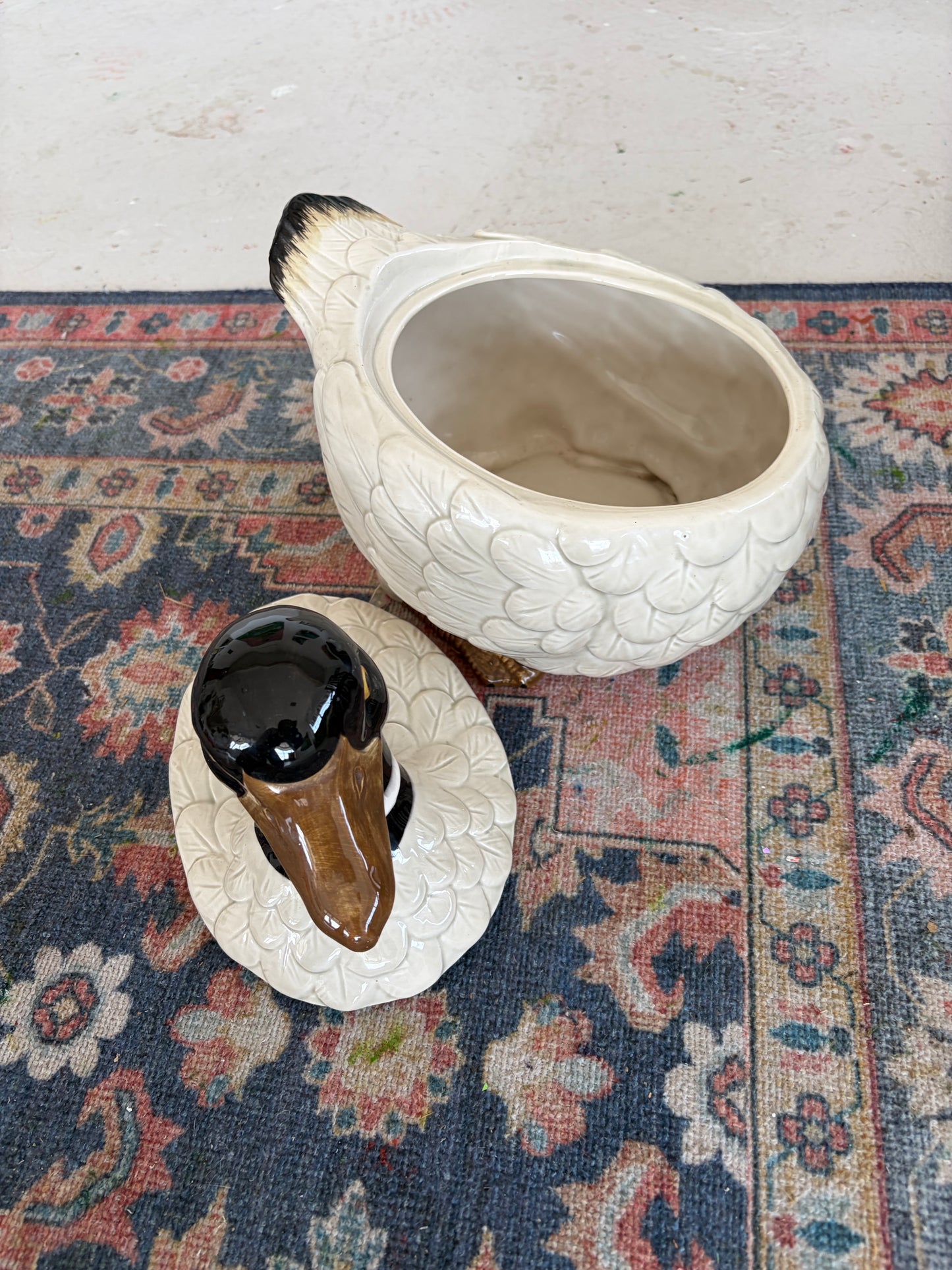Ceramic Duck Cookie Jar