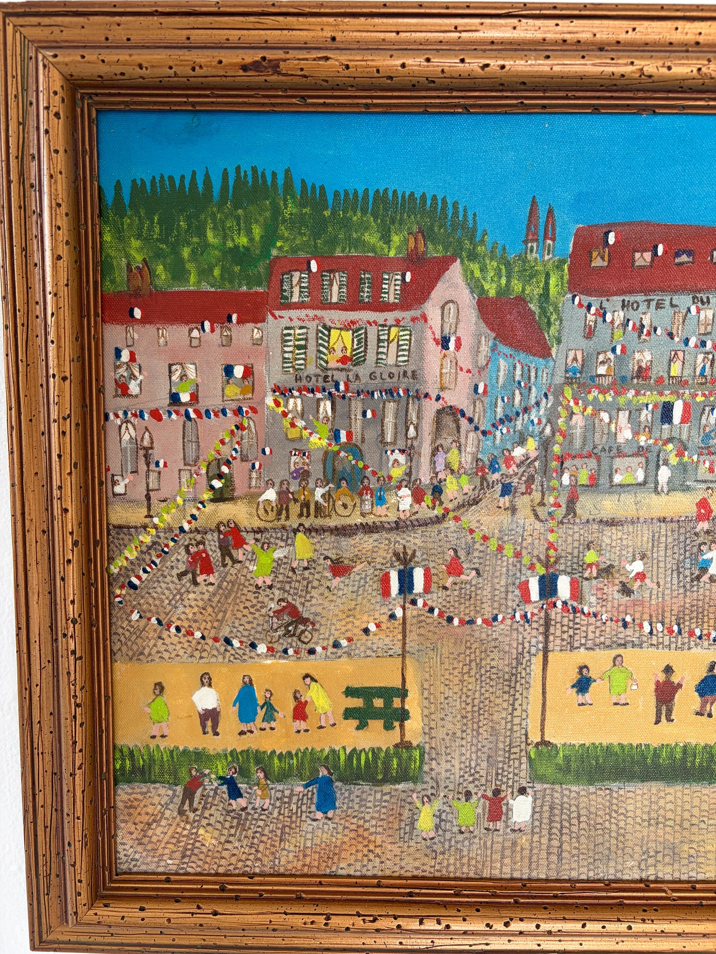 Joyful Street Folk Painting