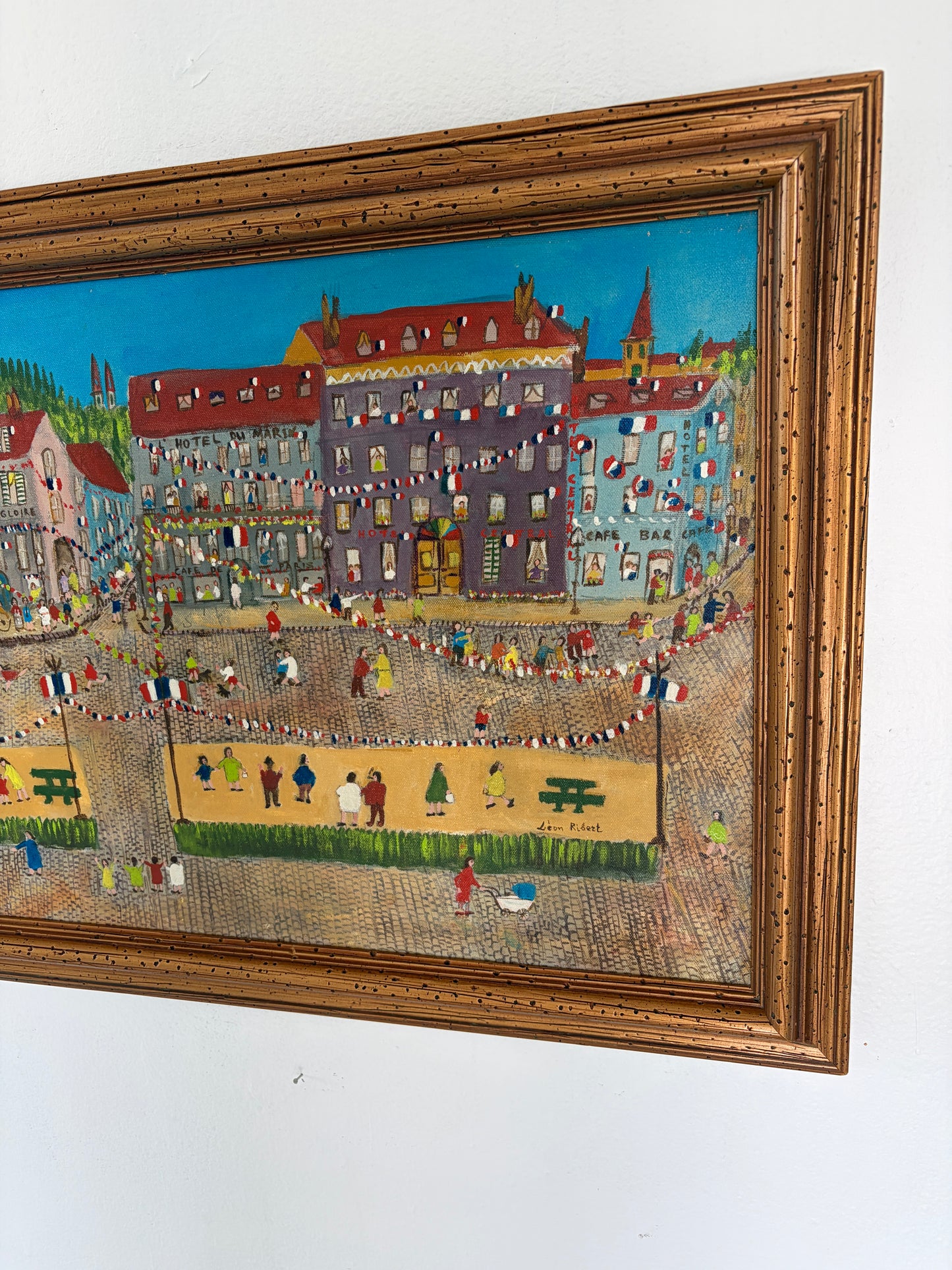Joyful Street Folk Painting