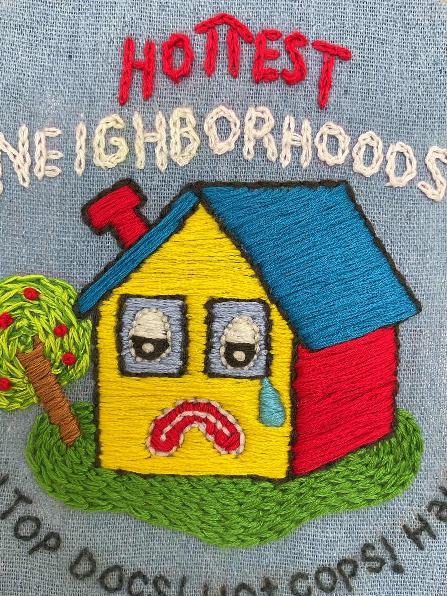 Hottest Neighborhoods needlepoint