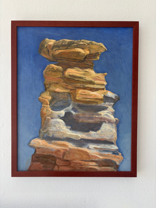 Sandstone Pillar Oil Painting