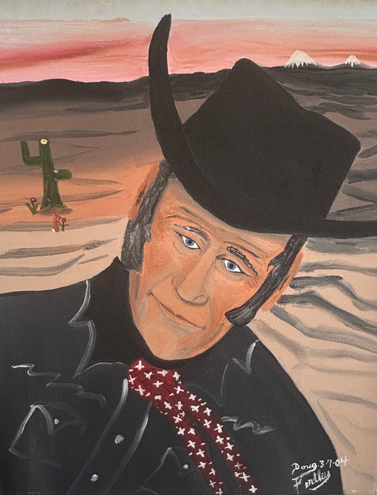 Oil Portrait of John Wayne