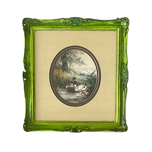 Ducks in Grunge Frame