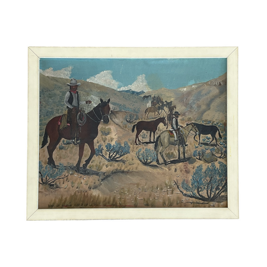 Vintage Cowboys Painting