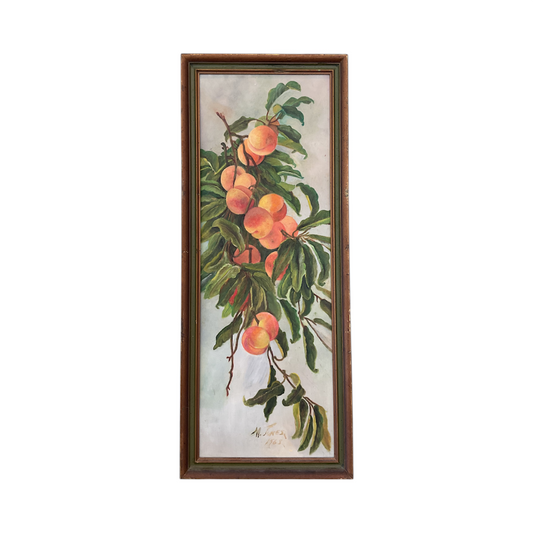 Apricots with Green Leaves