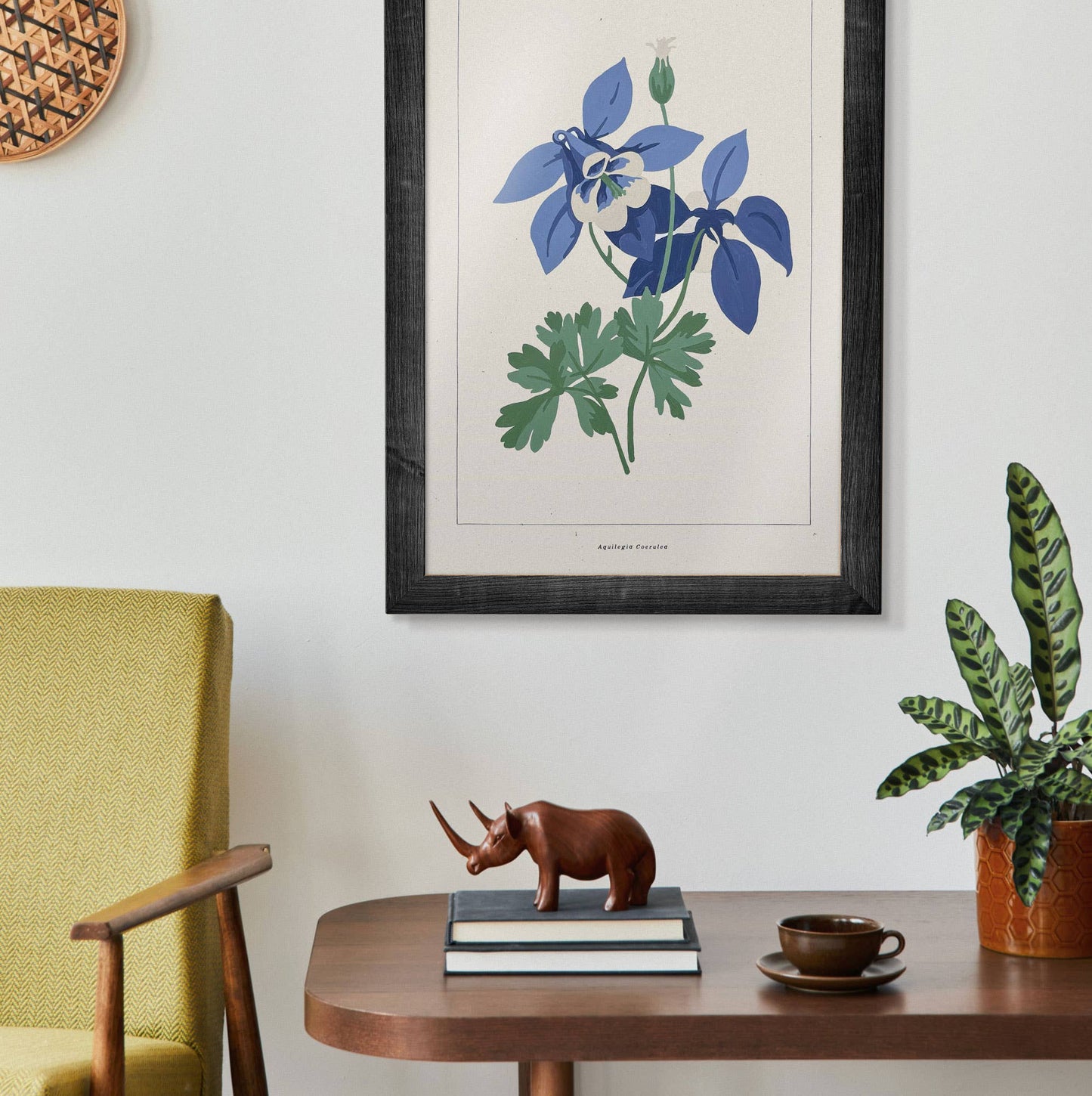 Blue Columbine Botanical | Modern Paint By Numbers Kit