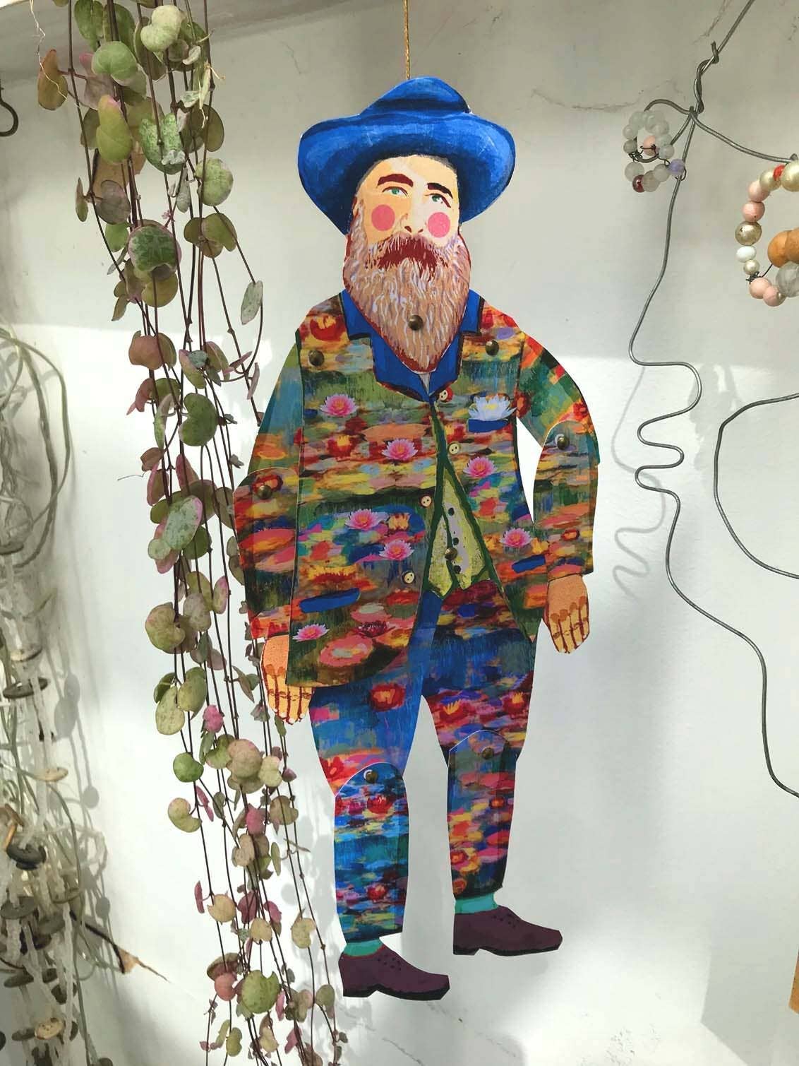 Claude Monet Cut out Make Puppet