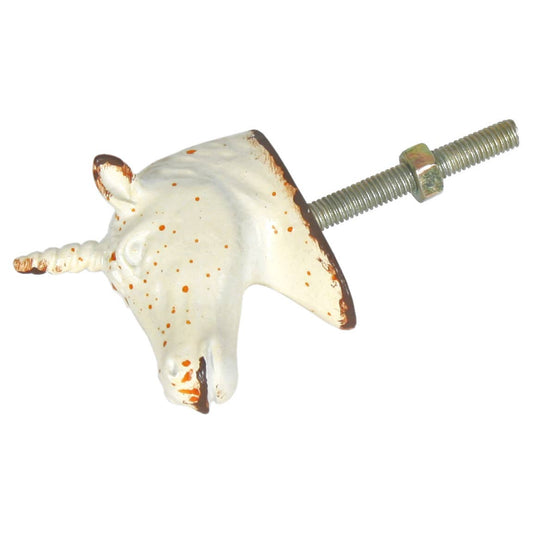 Orange Spotted Unicorn Knob